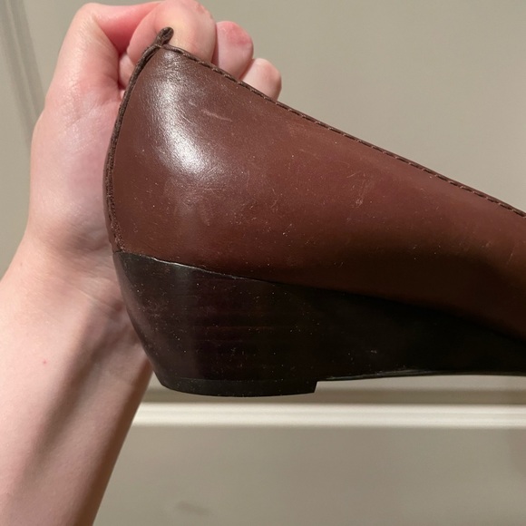 Franco Sarto Strap Sandals Leather Vintage Low Heel - Picture 6 of 7